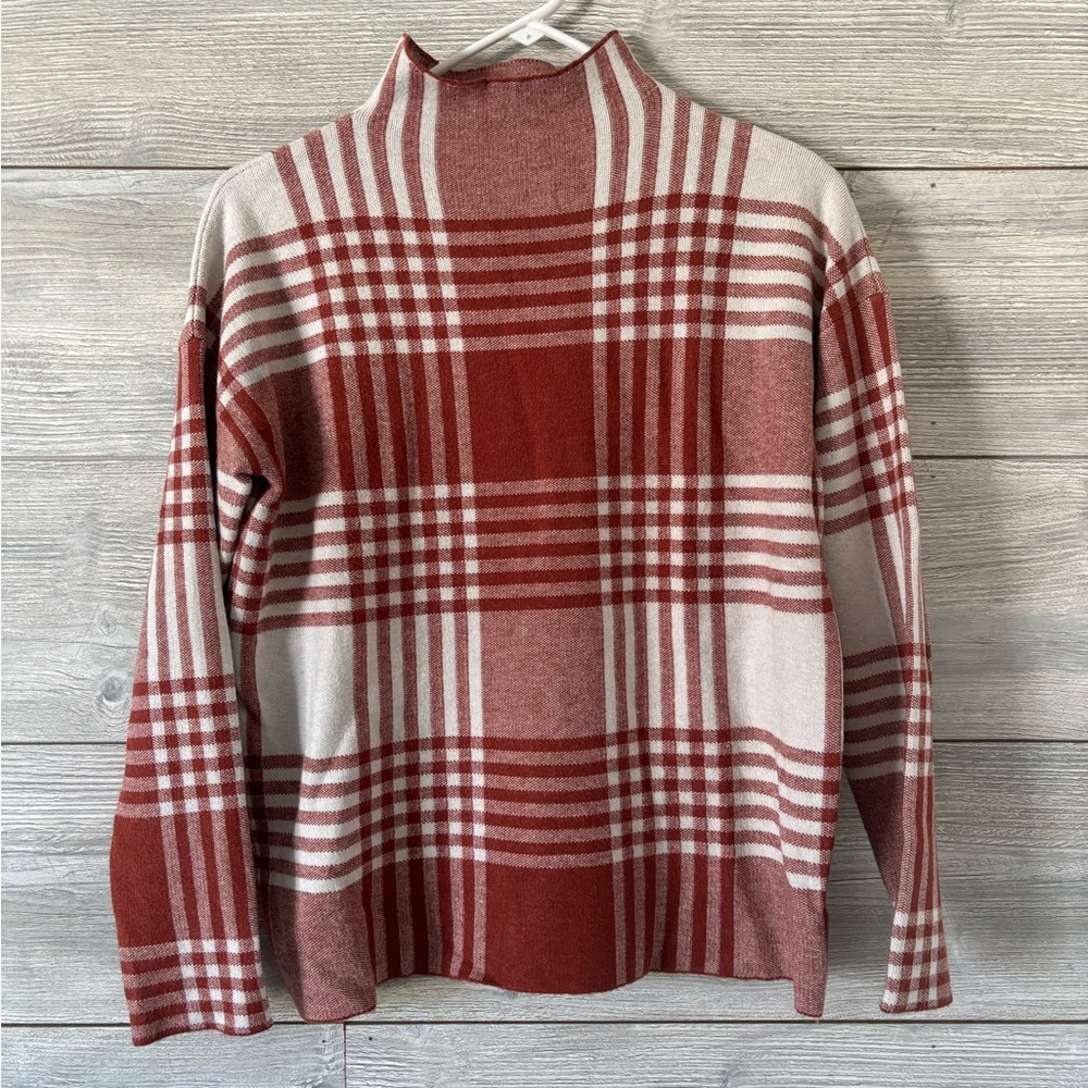 Max Studio Plaid Sweater